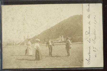 CPA/Foto     Suisse    Souvenir Du Pont De La Caille  1905 - Autres & Non Classés