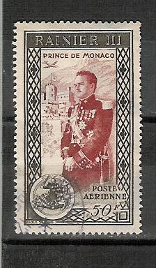 Monaco YT PA 49 Obl , Avènement Du Prince Rainier III - Airmail