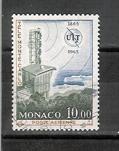 Monaco YT PA 84 Obl , Centenaire De L'U.I.T. - Poste Aérienne