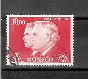 Monaco YT PA 101 Obl , Princes Rainier III Et Albert - Poste Aérienne