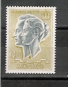 Monaco YT PA 90 ** , Couple Princier .A LA FACIALE - Poste Aérienne