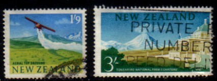 NEW ZEALAND  Scott # 360-1 F-VF USED - Usati