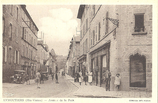 87 - HAUTE-VIENNE - EYMOUTIERS - AVENUE De La PAIX - MERCERIE - BELLE ANIMATION - Eymoutiers