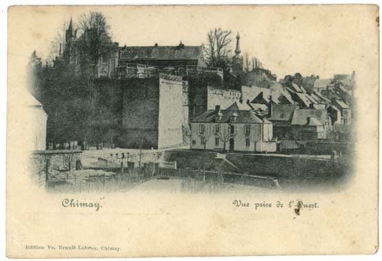 CHIMAY Vue Prise De L´Ouest Vve Ernult-Lebrun Circulé 1904 Clermont Strée Sans Timbre - Chimay