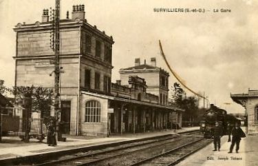 B - 95 - SURVILLIERS - La Gare ( Avec Son Train ) - Survilliers