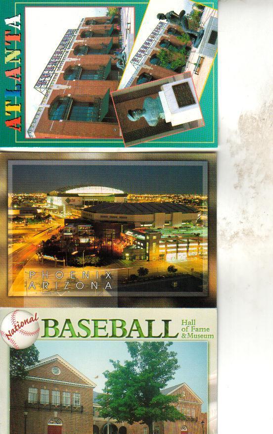 3 X Baseball Stadium Postcard - 3 Carte Postale De Stades / Cheap ... - Baseball