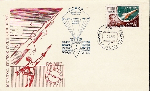 URSS / VOSTOK 2 - TITOV /  VILNIUS  / 07.08.1961 - Russia & URSS