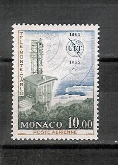 Monaco YT PA 84 ** , Centenaire De L'U.I.T. .SOUS LA FACIALE - Posta Aerea