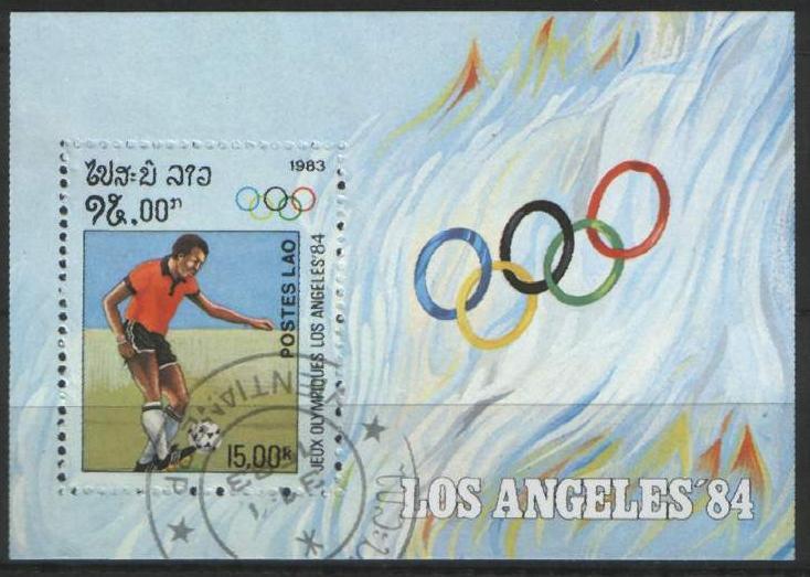 Bf 058  Jeux Olympiques > Ete 1984: Los Angeles  Laos 1983  Football - Sommer 1984: Los Angeles