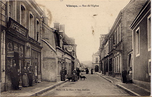 Vibraye  Rue De L Eglise  1906 - Vibraye