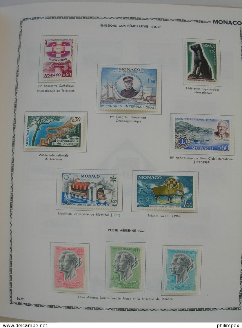 MONACO - SUPERB COLLECTION IN THIAUDE ALBUM, UNUSED VERY LIGHT HINGED!