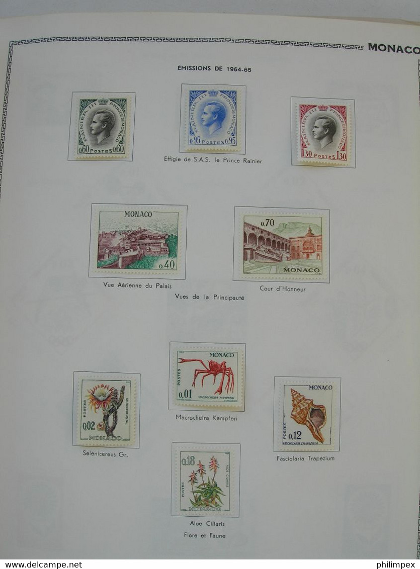 MONACO - SUPERB COLLECTION IN THIAUDE ALBUM, UNUSED VERY LIGHT HINGED!