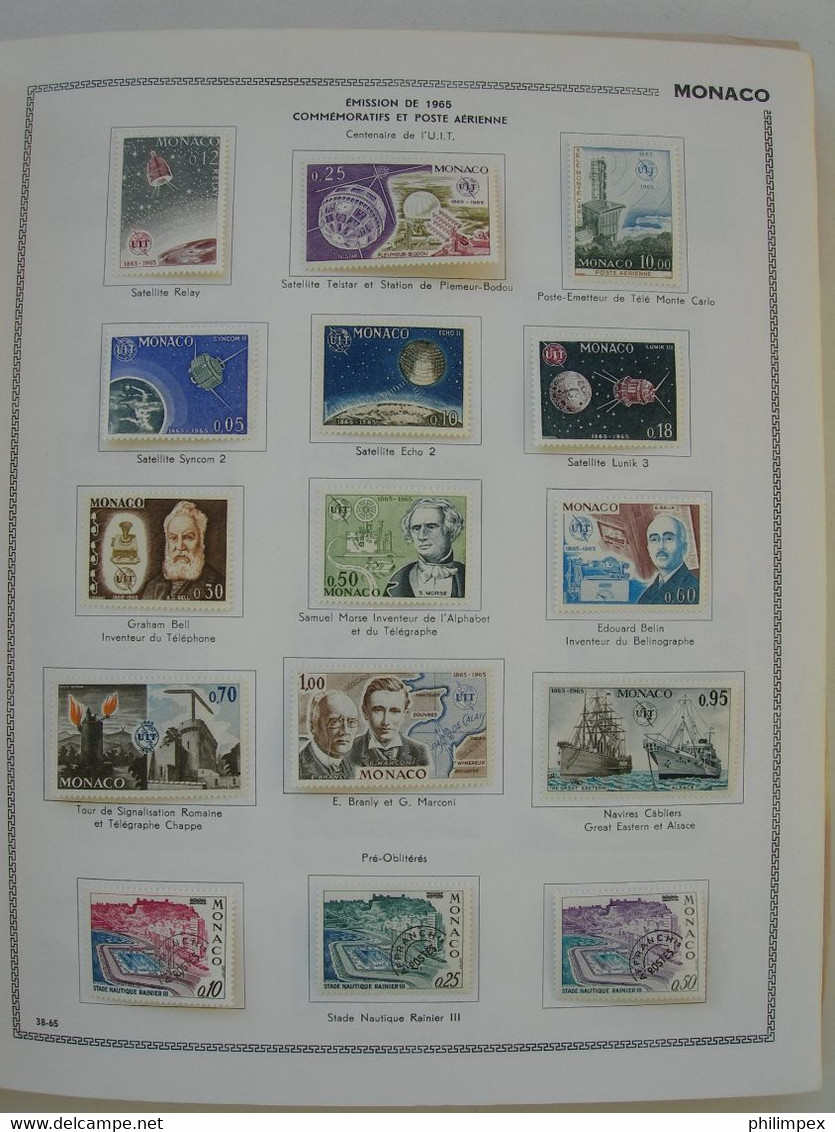 MONACO - SUPERB COLLECTION IN THIAUDE ALBUM, UNUSED VERY LIGHT HINGED!