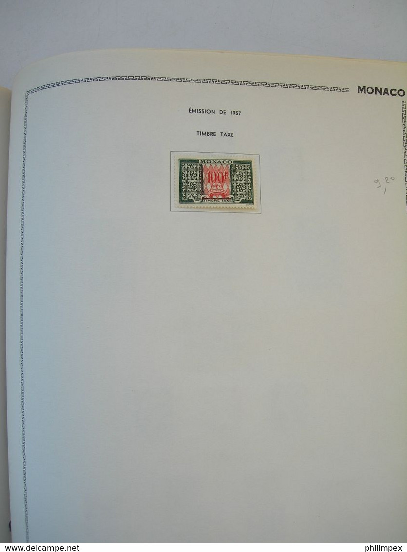 MONACO - SUPERB COLLECTION IN THIAUDE ALBUM, UNUSED VERY LIGHT HINGED!