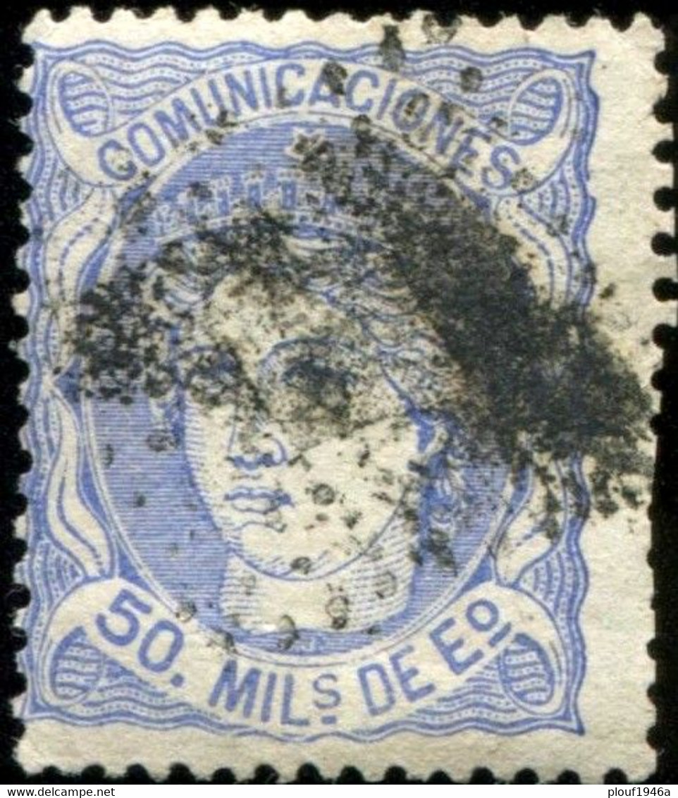 Pays : 166,2 (Espagne : Régence (1))  Yvert Et Tellier N° :  107 (o) - Used Stamps