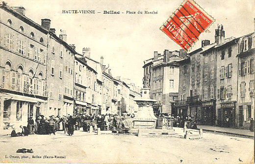 87 - HAUTE-VIENNE - BELLAC - PLACE Du MARCHE ANIMEE - Bellac