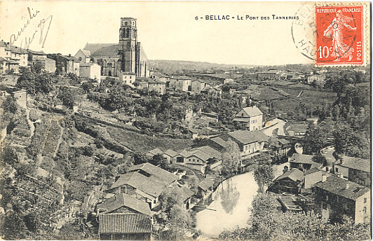 87 - HAUTE-VIENNE - BELLAC - PANORAMA - PONT Des TANNERIES - Bellac