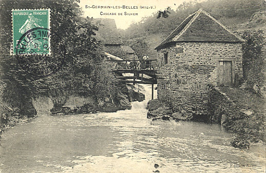 87 - HAUTE-VIENNE - SAINT GERMAIN Les BELLES - CASCADE De SILHEM - MOULIN - PETITE ANIMATION - Saint Germain Les Belles