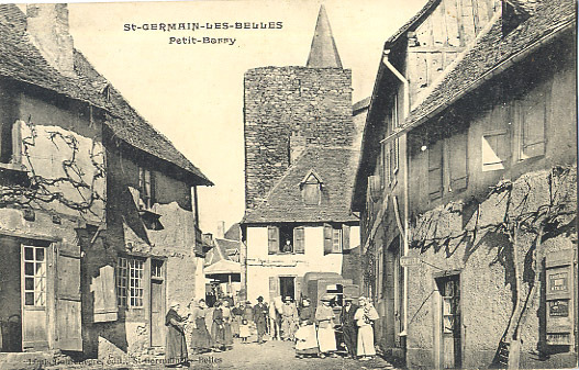 87 - HAUTE-VIENNE - SAINT GERMAIN Les BELLES - RUE Du PETIT BARRY Trés ANIMEE - Saint Germain Les Belles