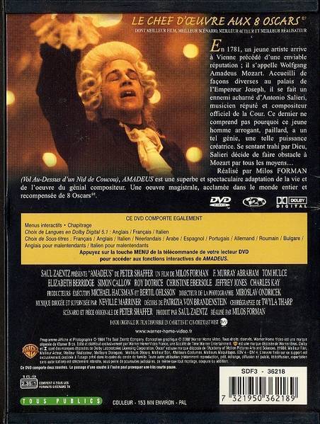 AMADEUS -  DE MILOS FORMAN - Klassiker