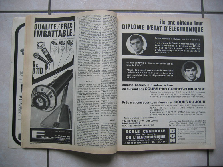 Le Haut-Parleur (journal De Vulgarisation Radio, Télévision) N° 1207, 17 Avril 1969. Sommaire (voir Scan) - Libros Y Esbozos