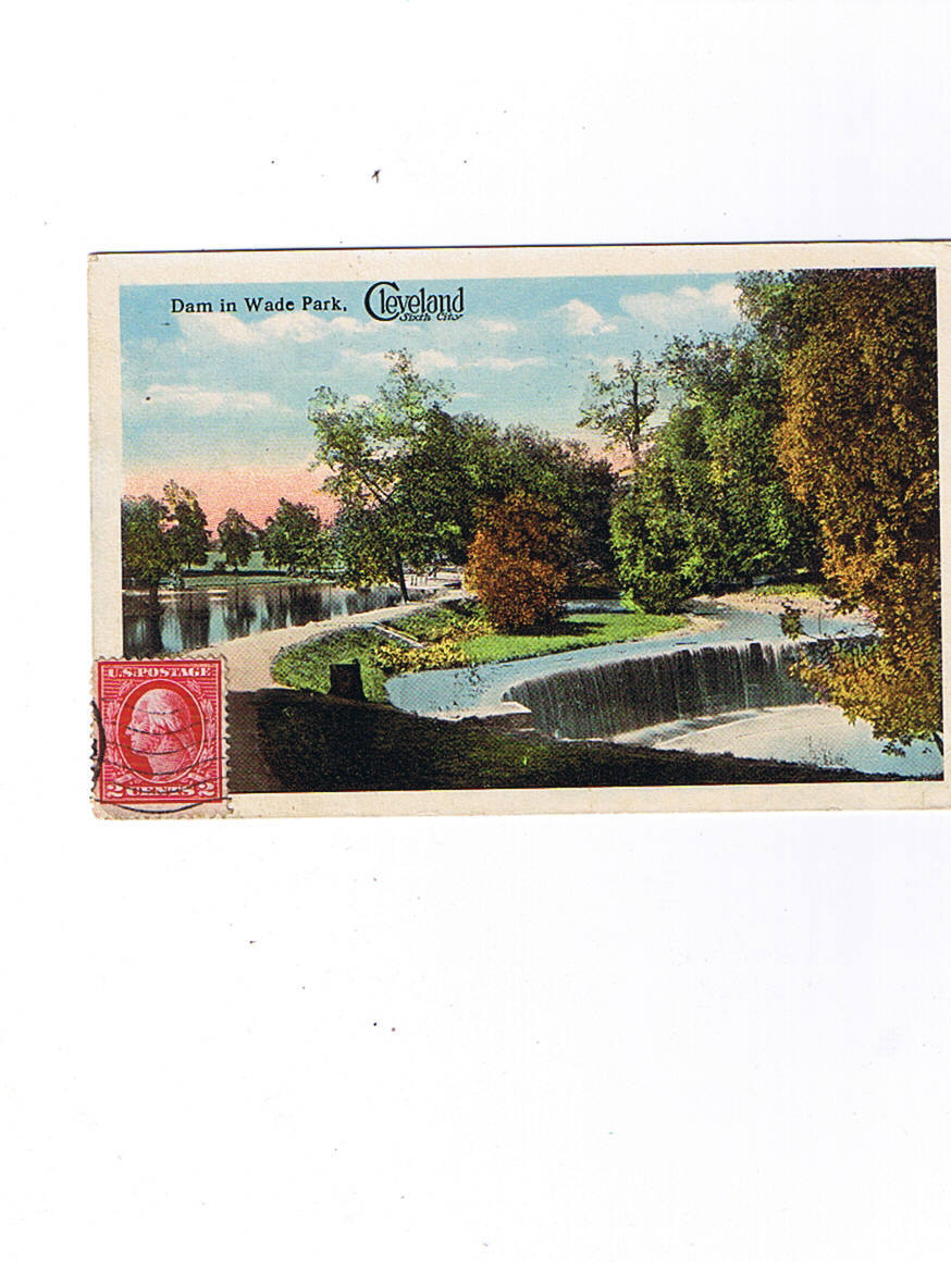 CLEVELAND   Dam In Wade Park   Circulée 1913 - Cleveland