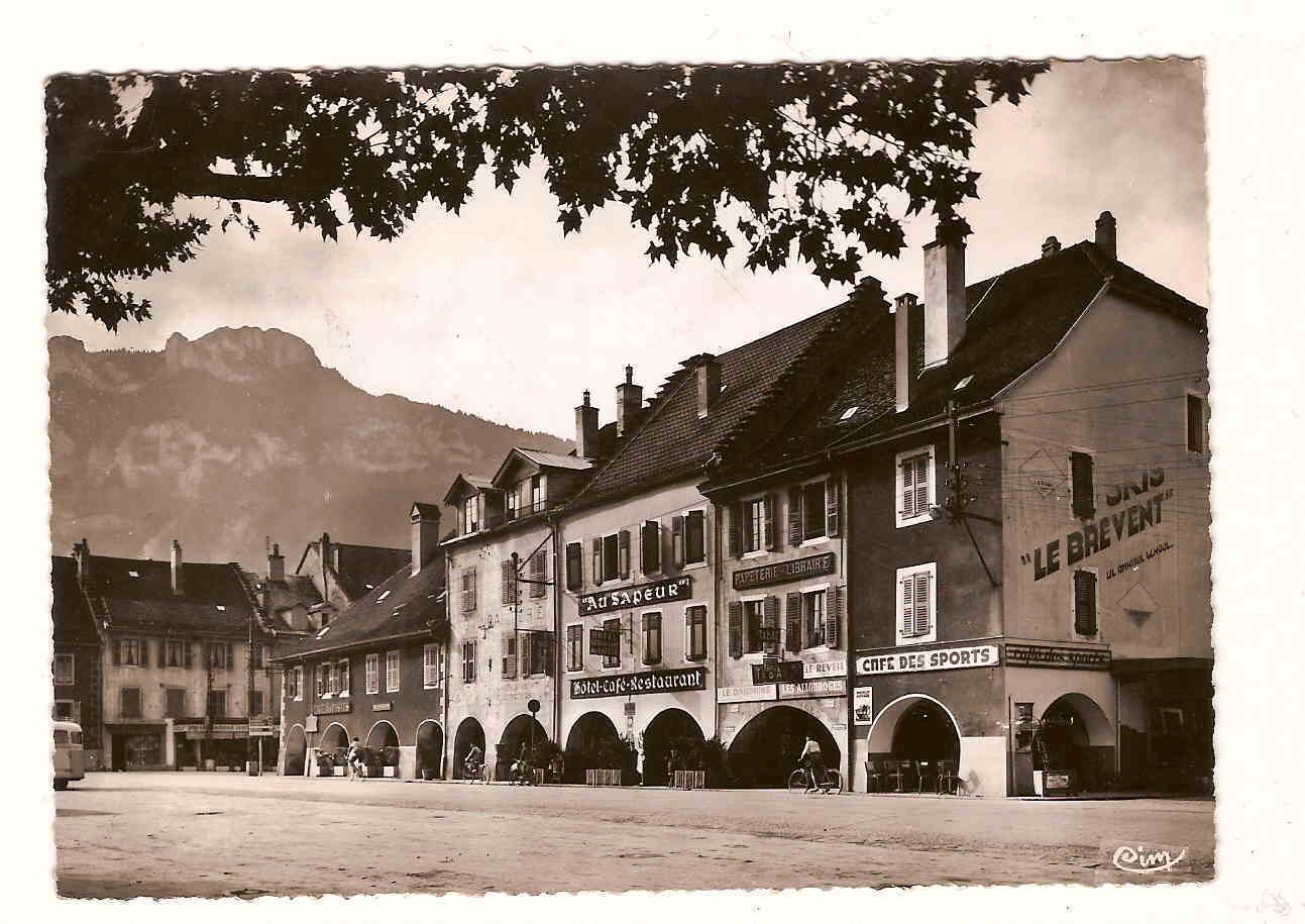 BONNEVILLE - La Place Et Les Arcades. - Bonneville