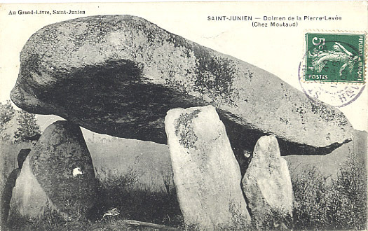 87 - HAUTE-VIENNE - ST JUNIEN - DOLMEN De La PIERRE LEVEE - CHEZ MOUTAUD - Saint Junien