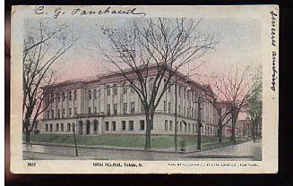 Jolie CP Ancienne Etats-Unis Ohio Toledo High School Université - Obl Du 8-03-04 Tp Washington - Toledo