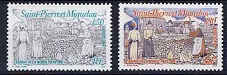 SPM   Neuf **  Y Et T. N° 595 Et 596      Cote: 1.90 Euros - Unused Stamps