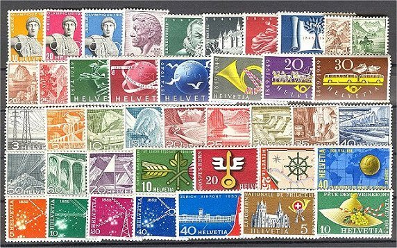 SWITZERLAND COLLECTION / GROUP NEVER HINGED 1937-63 - Collections