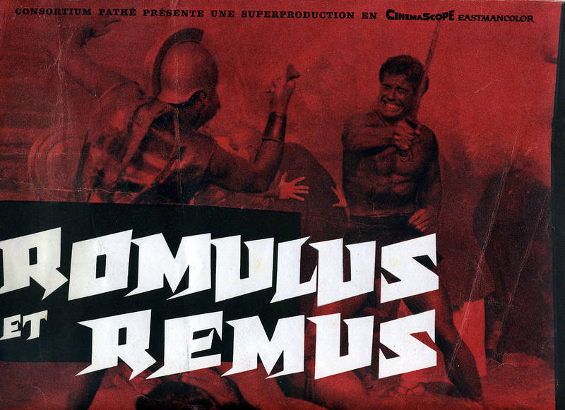 Péplum, Dossier De Presse, Film « Romulus Et Remus » - Cinema Advertisement