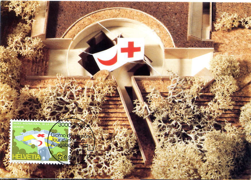 Suisse Carte Maximum Croix Rouge Croissant Rouge - Primeros Auxilios