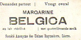 Chromo Margarine Belgica Avec 2 Singes - Andere & Zonder Classificatie