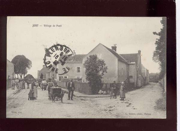 001503 Jort Village De Pont Animée Beau Plan Attelage De Chien  édit Jeanne - Autres & Non Classés