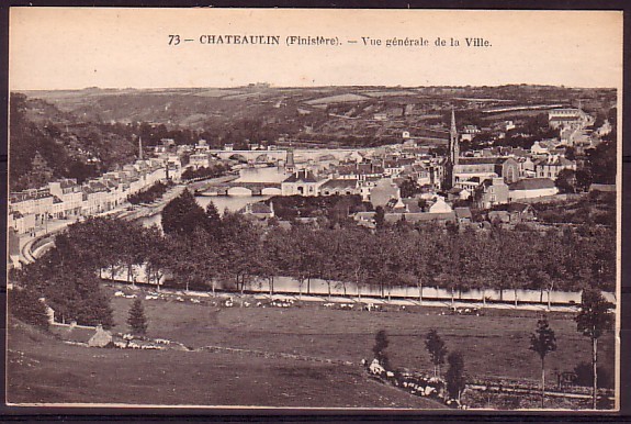 FINISTERE - Chateaulin - Vue Generale De La Ville - Châteaulin