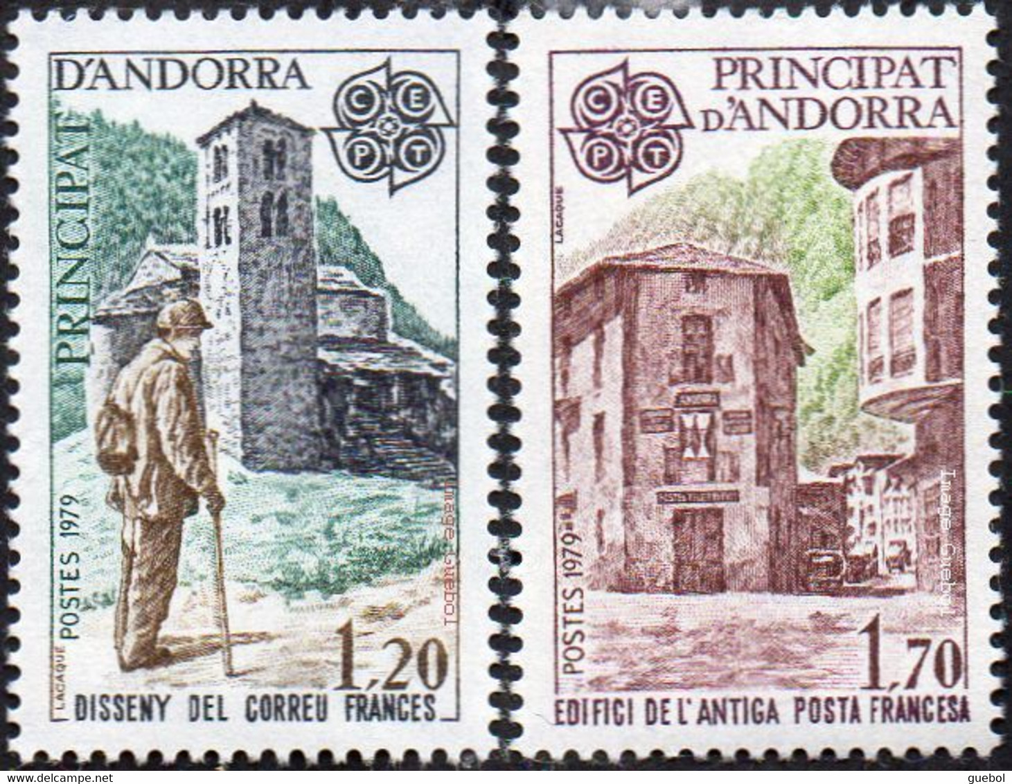 CEPT / Europa 1979 Andorre Français N° 276 Et 277 ** Histoire Postale - 1979