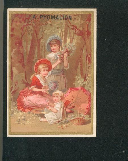 Belle Chromo Pygmalion Thème Enfant Fillettes Bouquets De Fleurs F23 - Autres & Non Classés