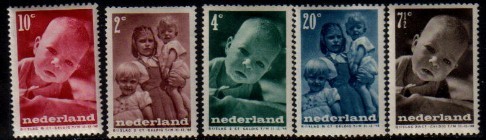 NETHERLANDS  Scott # B 180-4* VF MINT Hinged - Unused Stamps