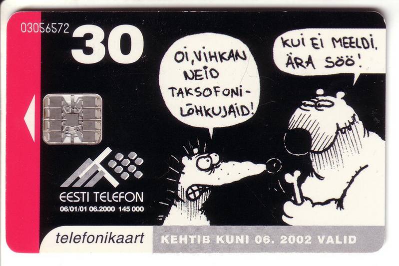 USED ESTONIA PHONECARD 2000 - ET0131 -  Comic Murakarud I - Estonie