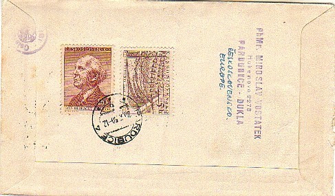 Carta Checoslovaquia UNESCO 1958 - Lettres & Documents