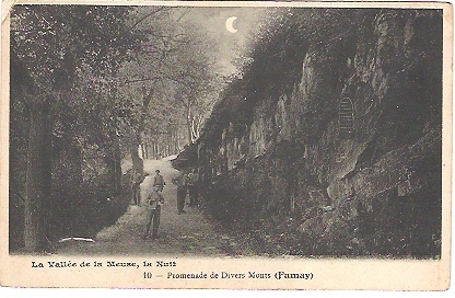 FUMAY ,"la Vallée De La Meuse ,la Nuit ", Promenade De Divers Monts ; Animée  ;B/TB - Fumay