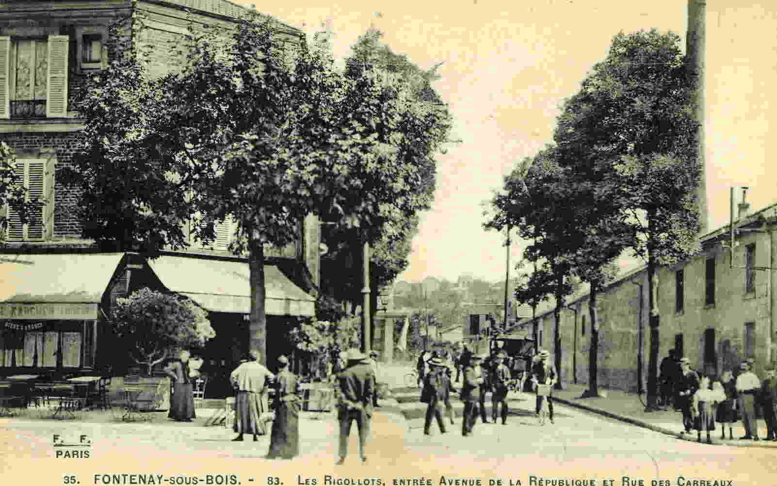 FONTENAY-sous-BOIS - Les Rigollots,entrée Avenue De La République Et Rue Des Carreaux - Fontenay Sous Bois