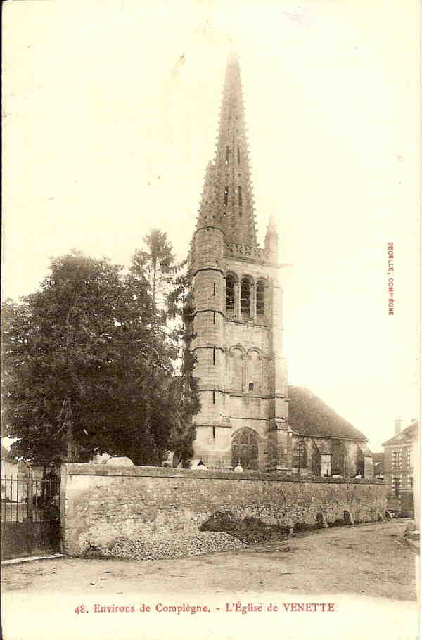 Environs De  Compiegne - L Eglise De Venette- Bon Etat Ref No 6022 - Venette