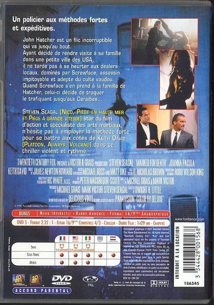 DVD - DESIGNE POUR MOURIR / AVEC STEVEN SEAGAL - Politie & Thriller