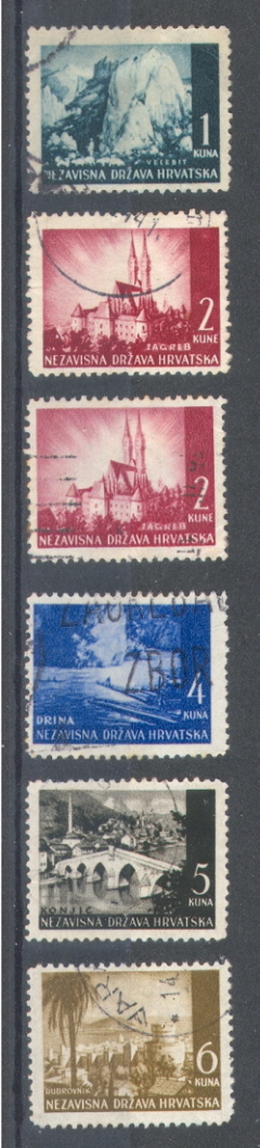 Croatia - Hrvatska 1941/2 Obl/gest/vfu - Croatia