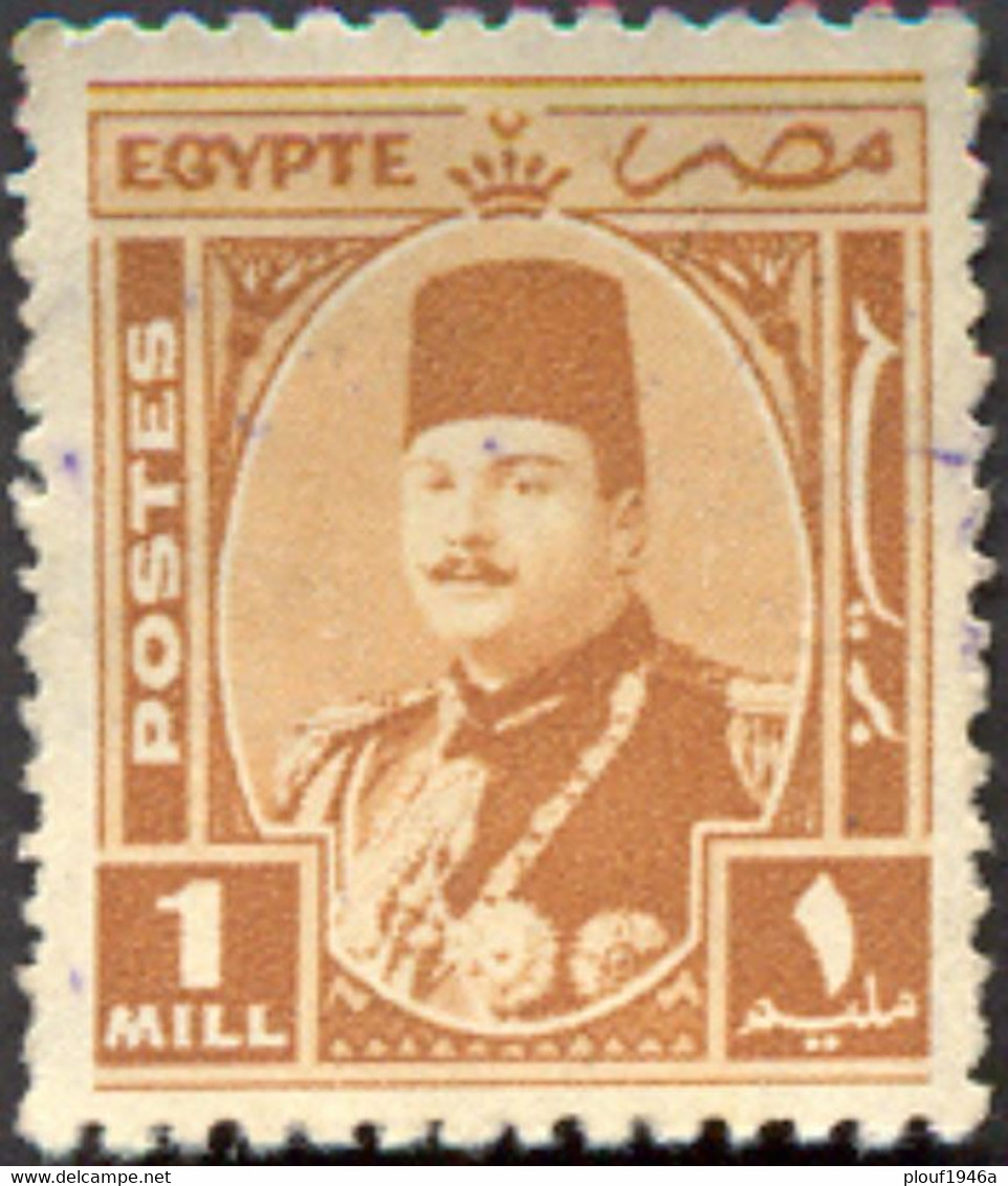 Pays : 160,31 (Egypte : Royaume (Farouk Ier)   Yvert Et Tellier N° :   223 (o) - Used Stamps