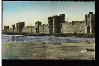 Jolie CP Ancienne Gard Aigues-Mortes Les Remparts Du Dud - Neuve - Aigues-Mortes