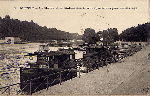 ALFORT  STATION DES BATEAUX  PARISIENS  191+ - Maisons Alfort