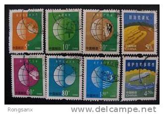 CHINA R30 HOMELAND VIEWS REGULAR SET 8V USED - Used Stamps